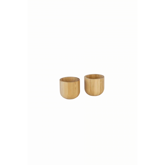Set De 2 Coquetiers En Bambou Pebbly