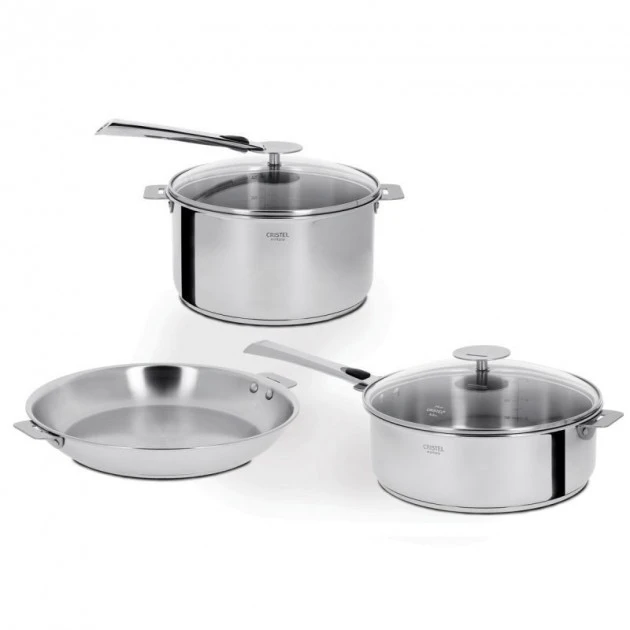Set De 7 Pièces Mutine Manche Amovible Inox Cristel