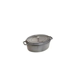 STAUB Cocotte Fonte Ovale 17 Cm Gris Graphite 1 L