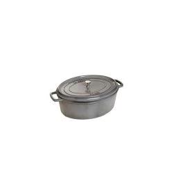 STAUB Cocotte Fonte Ovale 23 Cm Gris Graphite 2,35 L