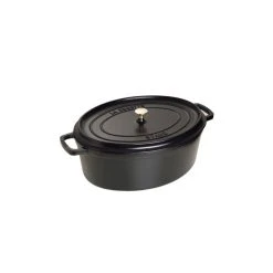 STAUB Cocotte Fonte Ovale 41 Cm Noir Mat 12 L