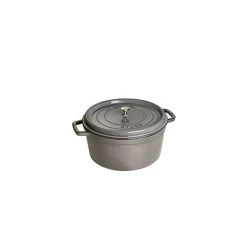 STAUB Cocotte Fonte Ronde 14 Cm Gris Graphite 0,8 L