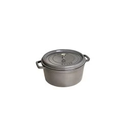 STAUB Cocotte Fonte Ronde 16 Cm Gris Graphite 1,2 L