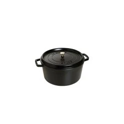 STAUB Cocotte Fonte Ronde 16 Cm Noir Mat 1,2 L