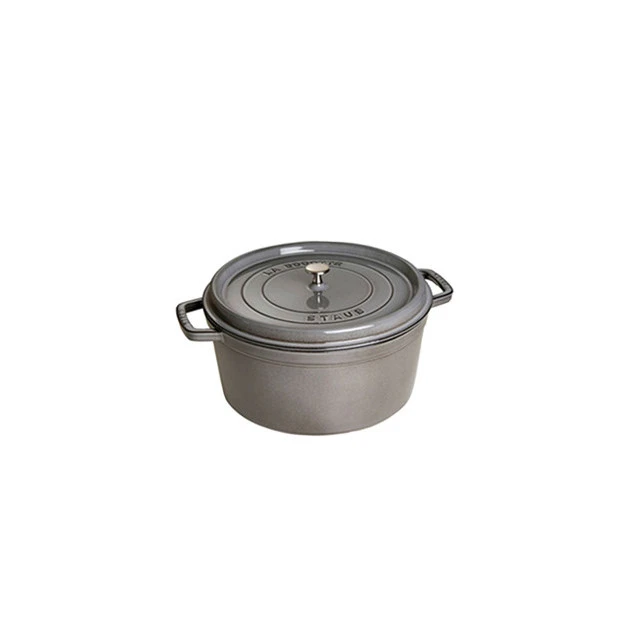 STAUB Cocotte Fonte Ronde 18 Cm Gris Graphite 1,7 L