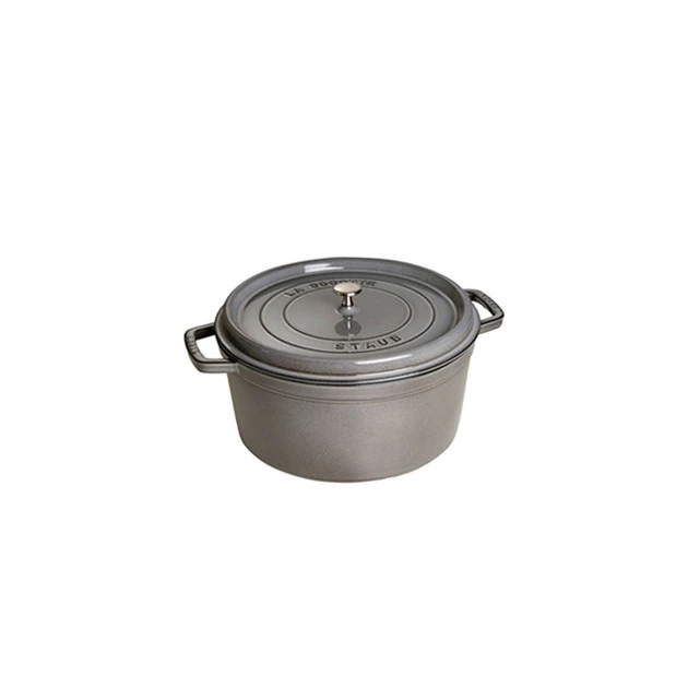 STAUB Cocotte Fonte Ronde 20 Cm Gris Graphite 2,2 L
