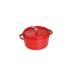 STAUB Cocotte Fonte Ronde 20 Cm Rouge Cerise 2,2 L