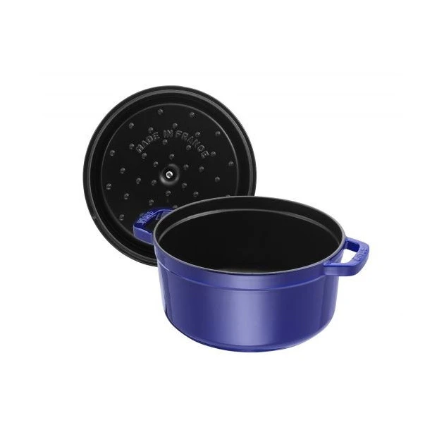 STAUB Cocotte Fonte Ronde 26 Cm Bleu Intense Majolique 5,2 L – Image 2