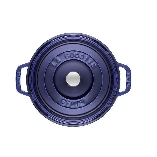 STAUB Cocotte Fonte Ronde 26 Cm Bleu Intense Majolique 5,2 L – Image 3
