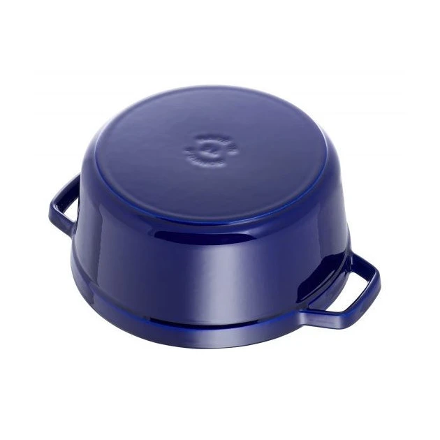 STAUB Cocotte Fonte Ronde 26 Cm Bleu Intense Majolique 5,2 L – Image 4