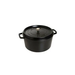 STAUB Cocotte Fonte Ronde 26 Cm Noir Mat 5,2 L