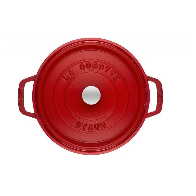 STAUB Cocotte Fonte Ronde 26 Cm Rouge Cerise 5,2 L – Image 2