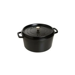 STAUB Cocotte Fonte Ronde 30 Cm Noir Mat 8,35 L