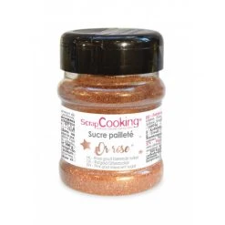 Sucre Pailleté Or Rose 160 G Scrapcooking