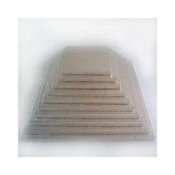 Funcakes Support Gâteau Carré Ø25 Cm Argenté
