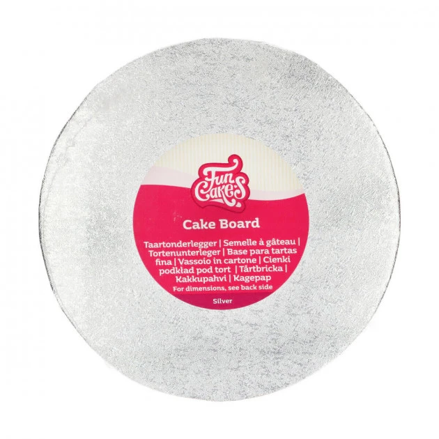 Funcakes Support Gâteau Rond Ø22.5 Cm Argenté