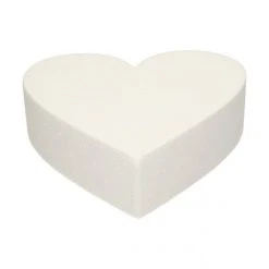 Support Polystyrène Cœur Ø 25 Cm H 7 Cm Funcakes