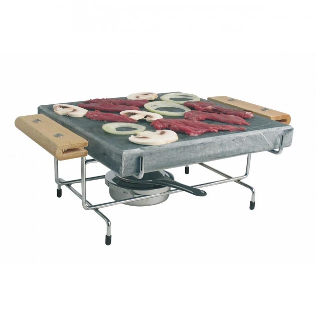 Support Pour Pierre à Griller Naturelle 25x25x3 Louis Tellier – Image 2