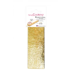 Supports Gâteau Or Et Noir Rectangle 4,5 X 13 Cm (x10) Scrapcooking