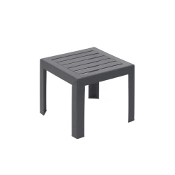 Table Basse En Résine 40 X 40 Cm Anthracite Miami Grosfillex