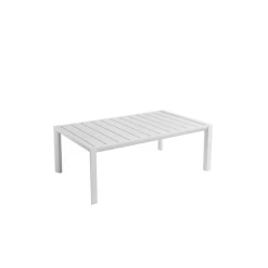 Table Basse Rectangulaire 100 X 60 Cm Blanc Glacier Sunset Grosfillex