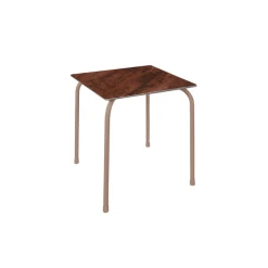 Table Carrée 70 X 70 Cm Corten Rodas Ezpeleta
