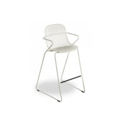 Tabouret En Acier Avec Assise Résine Crème Absolute Ramatuelle 73’ Grosfillex