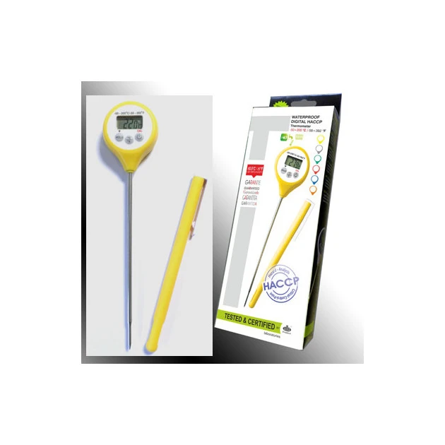 ALLA FRANCE Thermomètre Digital étanche à Sonde Jaune -50°C à +200°C – Image 2