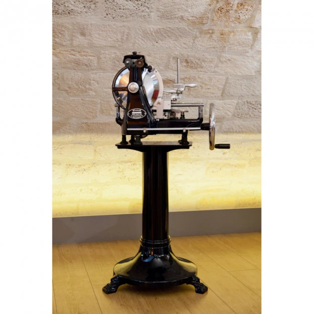 Trancheuse à Jambon Manuelle Rétro Noir 250 Mm Wismer – Image 2