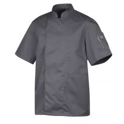 Veste De Cuisine Mixte Anthracite NERO T.2 Robur Manches Courtes