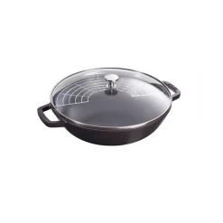 Wok En Fonte 30 Cm Noir Staub